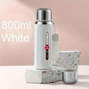 Garrafa termica de água, café e chás gelado e quente: Copo termico isolado para viagens 800 ML