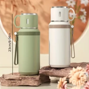 Garrafa termica: Garrafa termica de água e chás gelado e quente 600 ML